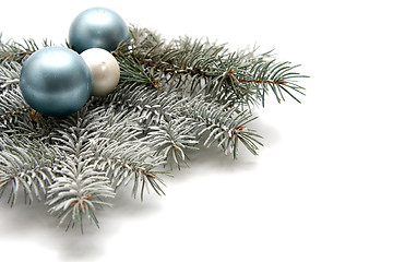 Image showing Snowy christmas decoration