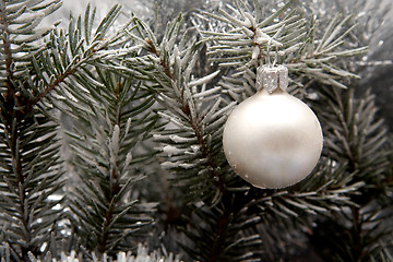 Image showing Snowy christmas decoration