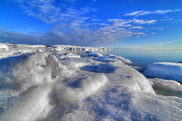 Image showing Winter by the sea