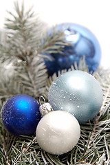 Image showing Snowy christmas decoration