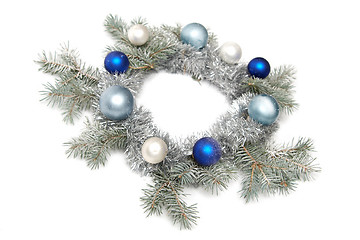 Image showing Snowy christmas decoration