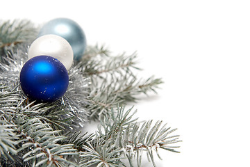 Image showing Snowy christmas decoration