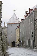Image showing Street of city of Tallinn