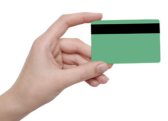 Image showing card in a hand