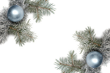 Image showing Snowy christmas decoration