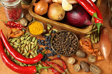 Image showing Colorful food