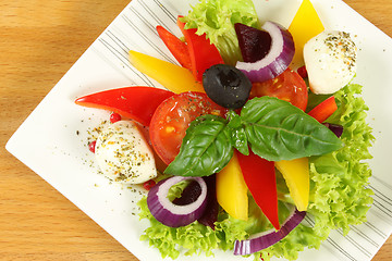 Image showing Vegetarian salad