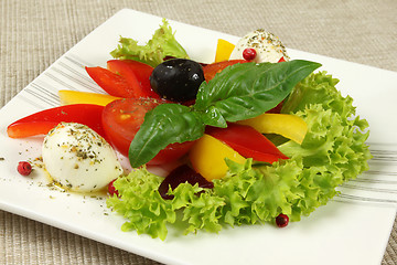 Image showing Vegetarian salad