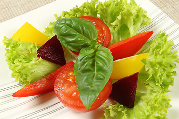 Image showing Vegetarian salad