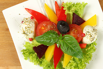 Image showing Vegetarian salad