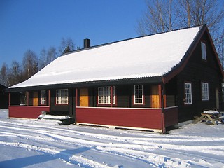 Image showing Cottage in winter