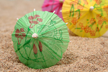 Image showing Summer umbrellas