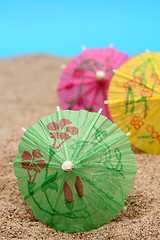 Image showing Summer umbrellas