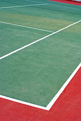 Image showing Lawn tennis court