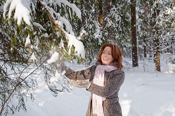 Image showing Woman in forest