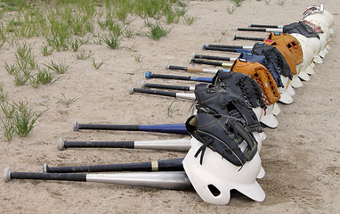 Image showing Baseball equipment
