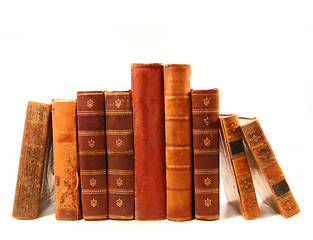 Image showing Old books against a white background