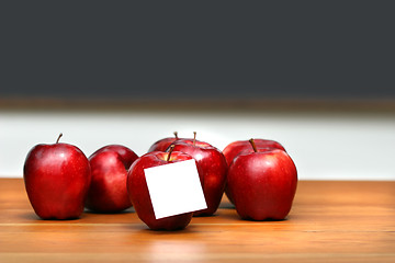 Image showing Bunch of red apples