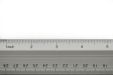 Image showing School ruler on white 