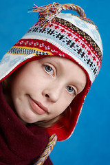 Image showing Winter dressed girl