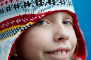 Image showing Winter dressed girl