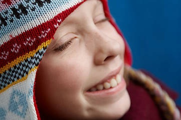 Image showing Winter dressed girl