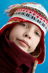 Image showing Winter dressed girl