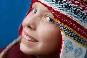 Image showing Winter dressed girl