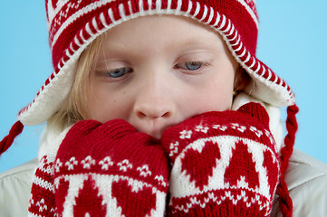 Image showing Winter girl