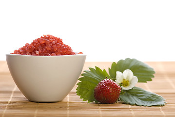 Image showing Spa composition with strawberry