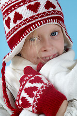 Image showing Winter girl