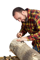 Image showing Chiseling Man