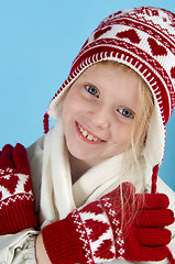 Image showing Winter girl