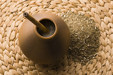 Image showing argentinian calabash with yerba mate