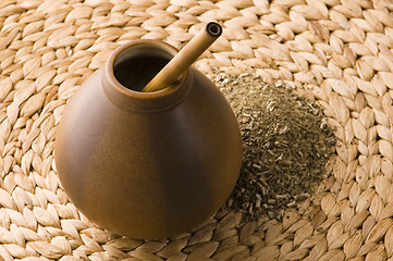 Image showing argentinian calabash with yerba mate