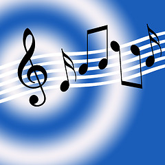 Image showing Blue Music Theme