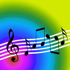 Image showing Colorful Music