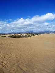 Image showing Landscape View Of Maspalomas Dunes