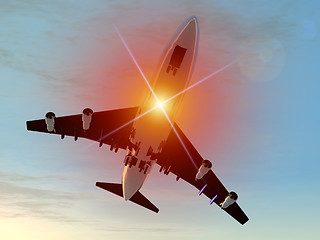 Image showing Plane In Flight 