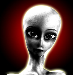 Image showing Big Eyed Alien