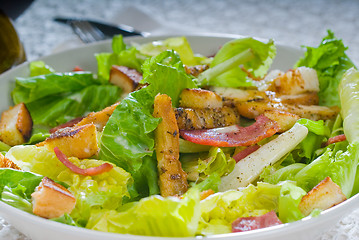 Image showing fresh homemade ceasar salad