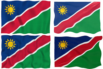 Image showing Great Image of the Flag of Nambia