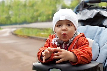 Image showing toddler on outdoor