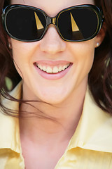 Image showing smiling girl in sunglasses