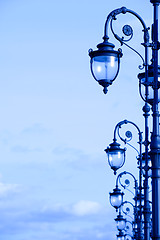 Image showing street lamps in the art deco style