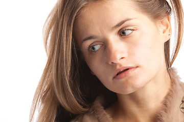 Image showing thoughtful woman