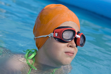 Image showing Children in paddling pool