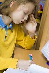 Image showing Doing homework