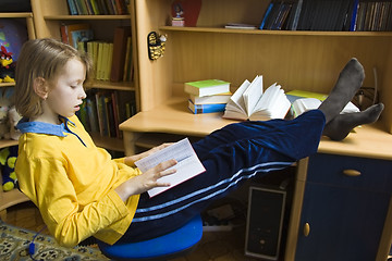 Image showing Doing homework