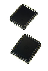 Image showing ICs from bottom